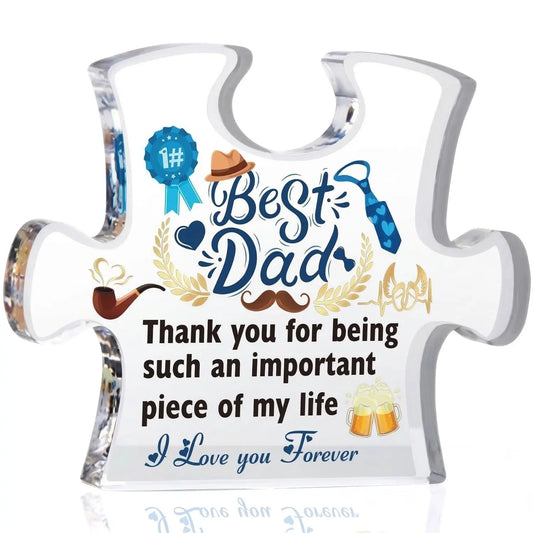 Best Dad puzzle Acrylic Plaque