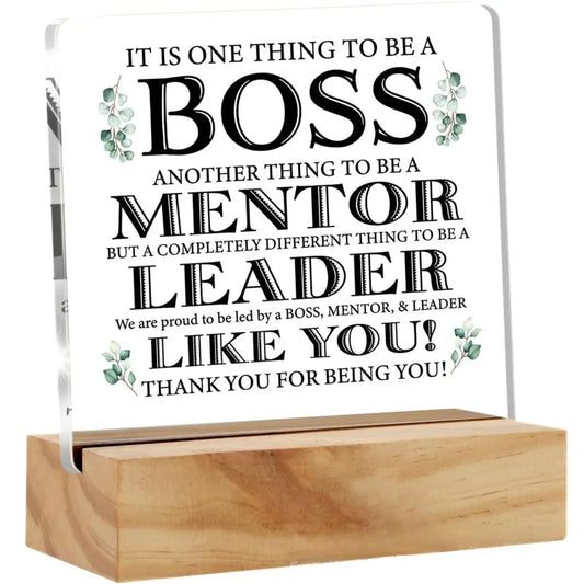 Boss Leader Acrylic Plaque