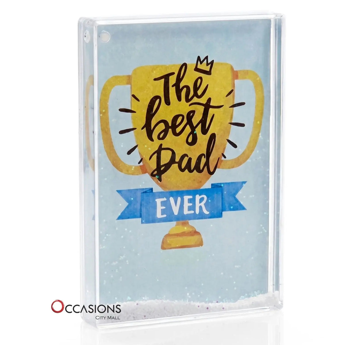 Best Dad Ever – Glitter Frame (15.5×10.5cm)