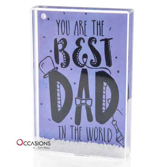 Best Dad In The World Frame (9.5×6 cm)