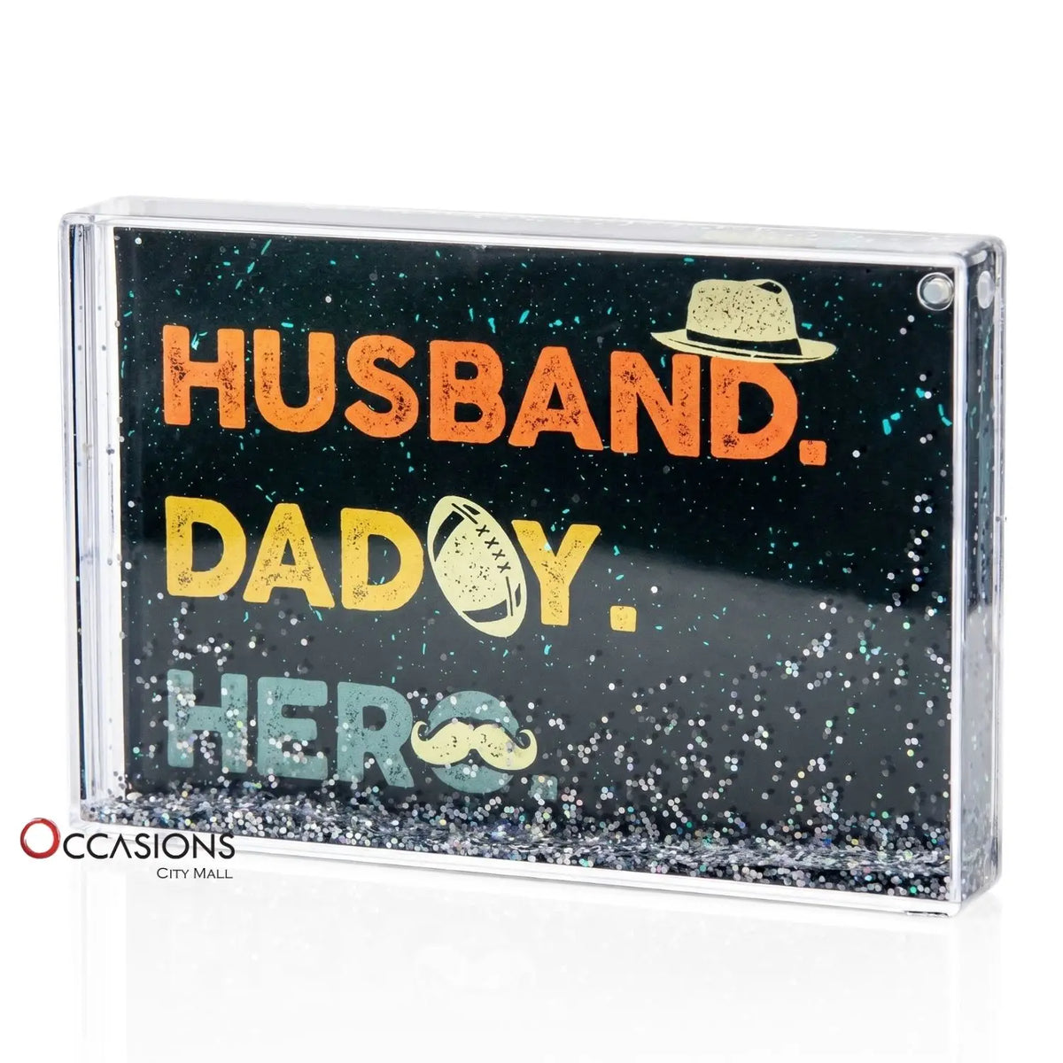 Husband, Daddy, Hero Frame (9.5×6 cm)