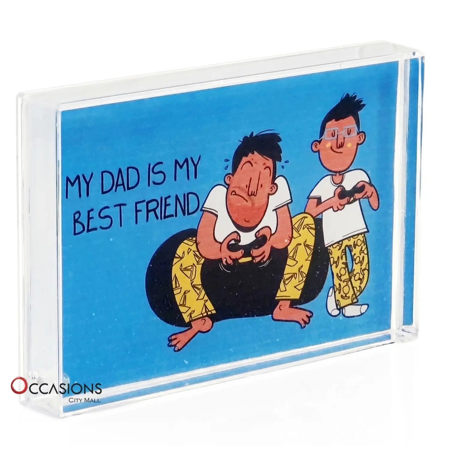 My Dad is My Best Friend - Glitter Frame (15.5x10.5cm)