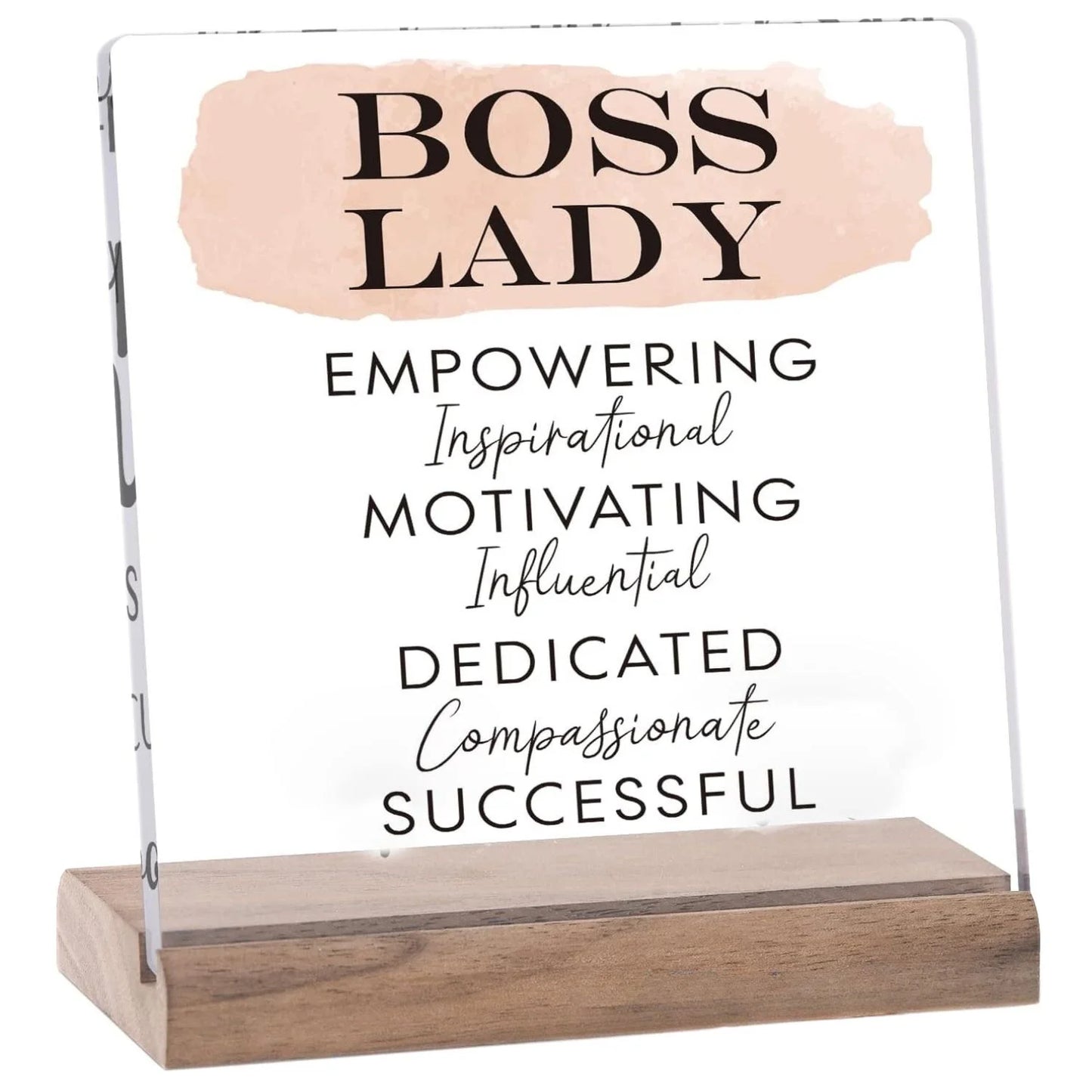 Empowered Boss Lady Acrylic Plaque