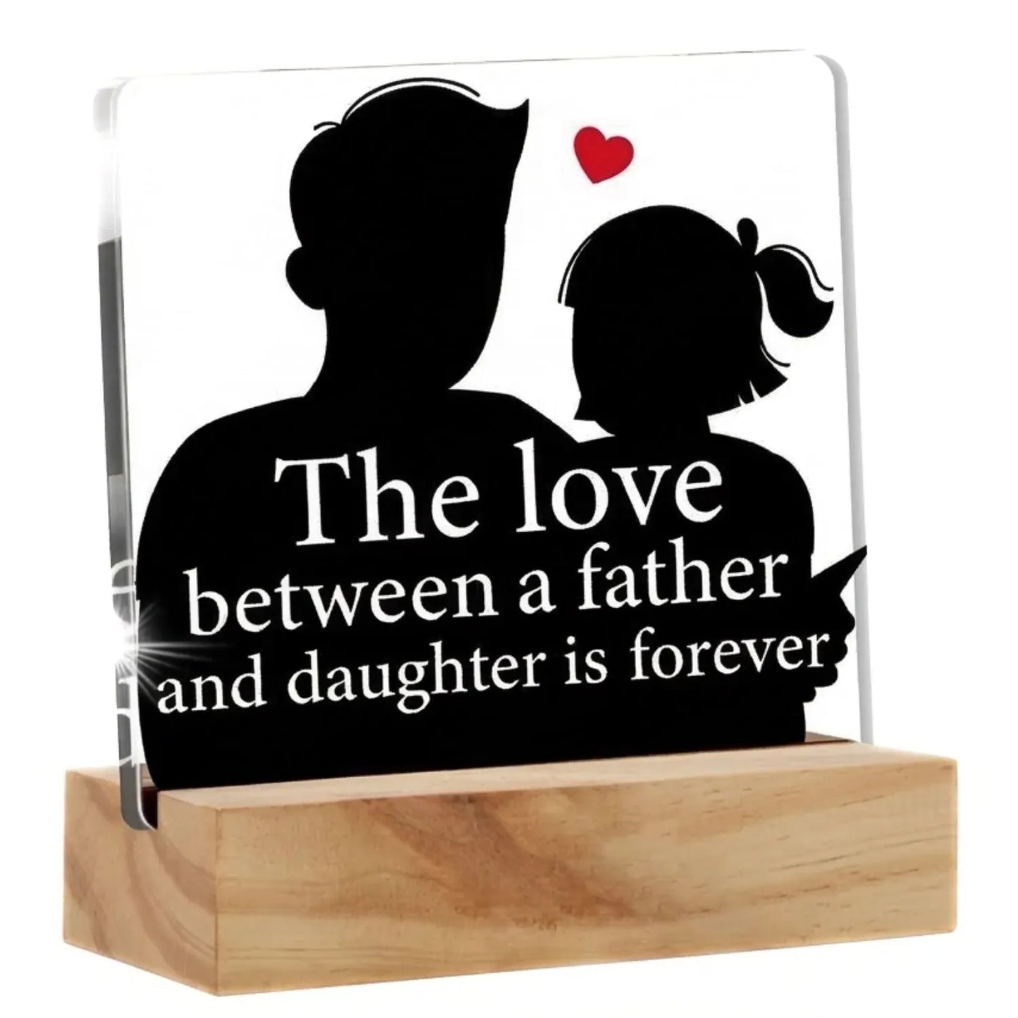 Father & Daughter Love Acrylic Plaque