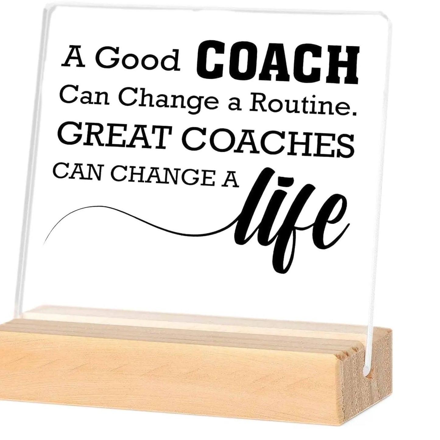 Good Coach Acrylic Plaque