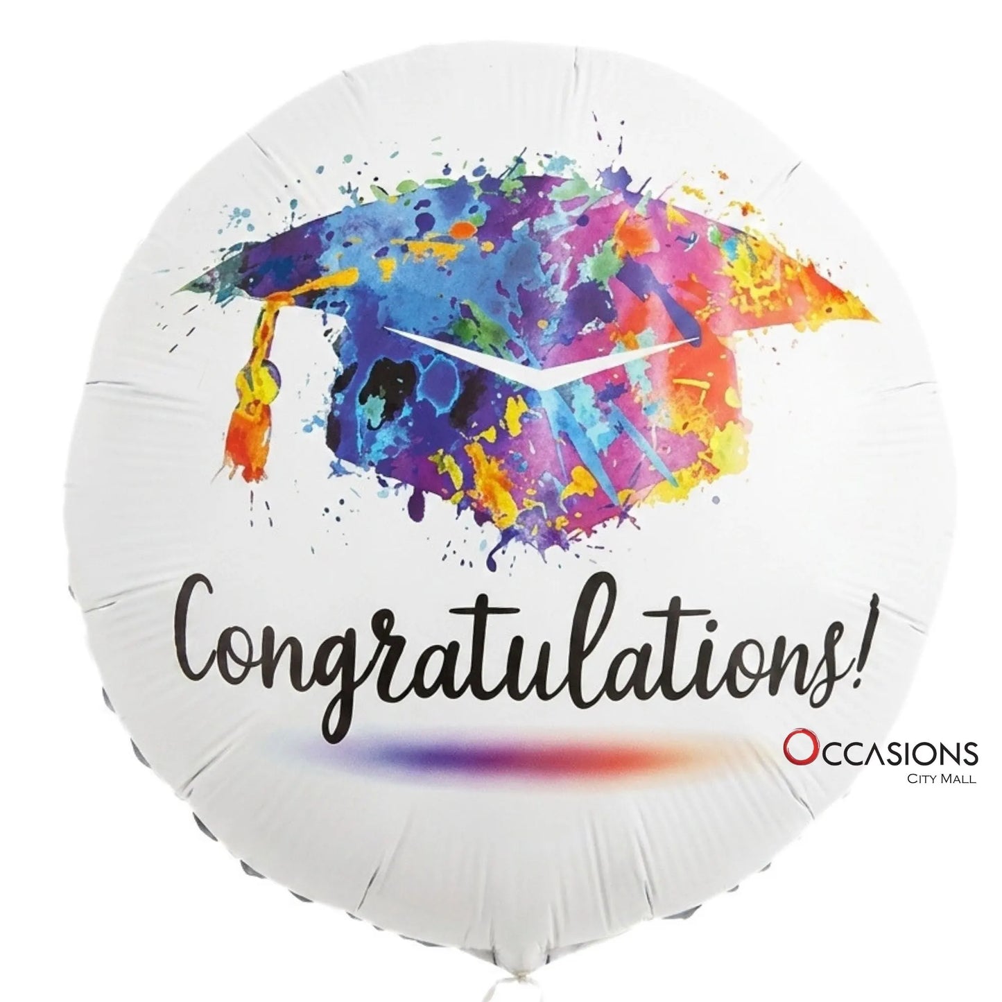 Color Splash Graduation Hat Balloon