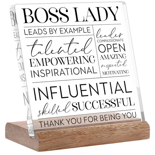 Influential Boss Lady Acrylic Plaque
