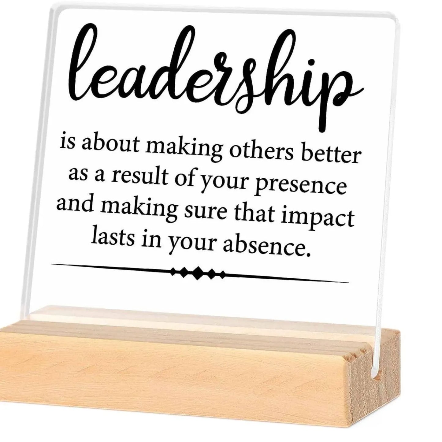 Leadership Acrylic Plaque