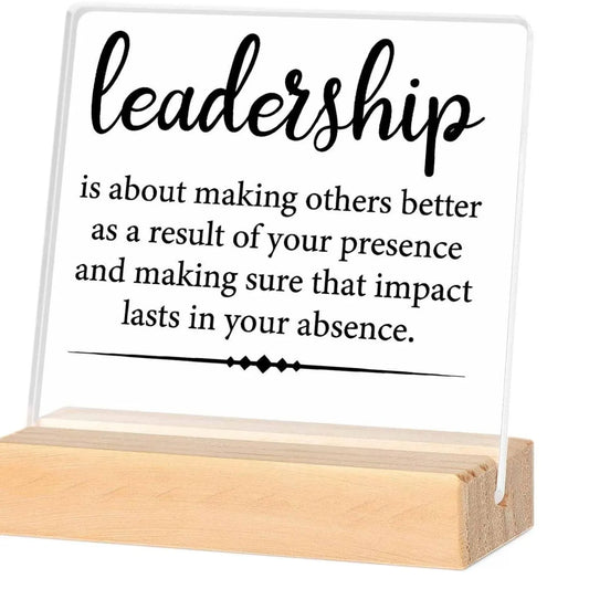 Leadership Acrylic Plaque