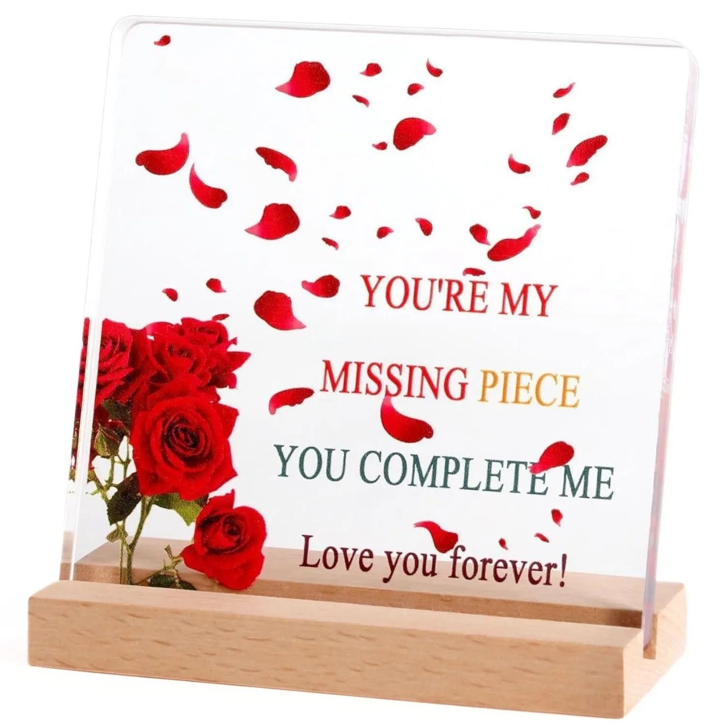 Love Missing Piece Acrylic Plaque