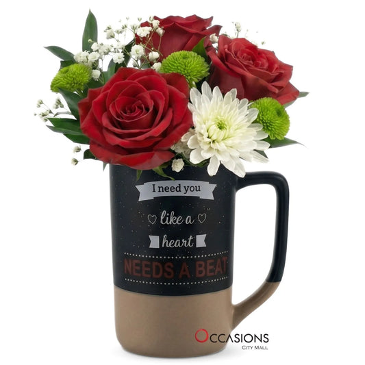 I Need You – Romantic Roses Mug