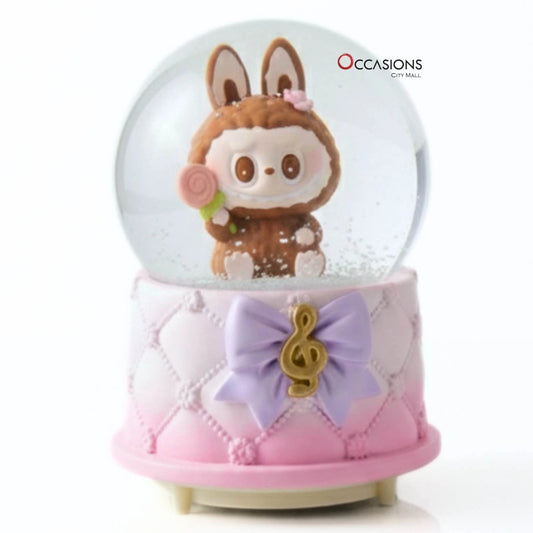 Labubu Snow Globe - Brown (H:9.5cm) - With Light