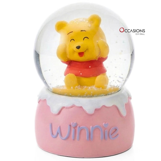 Winnie The Pooh Pink Snow Globe (H:6.5cm) - With Light