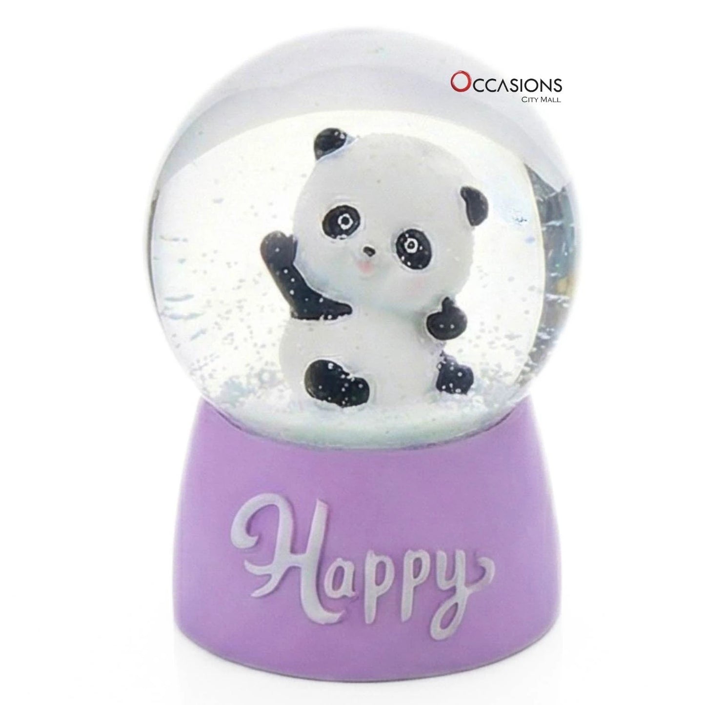 Panda Small Globe - Purple (H:6.5cm)