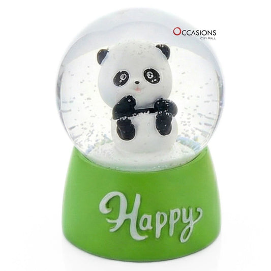 Panda Small Globe - Green (H:6.5cm)