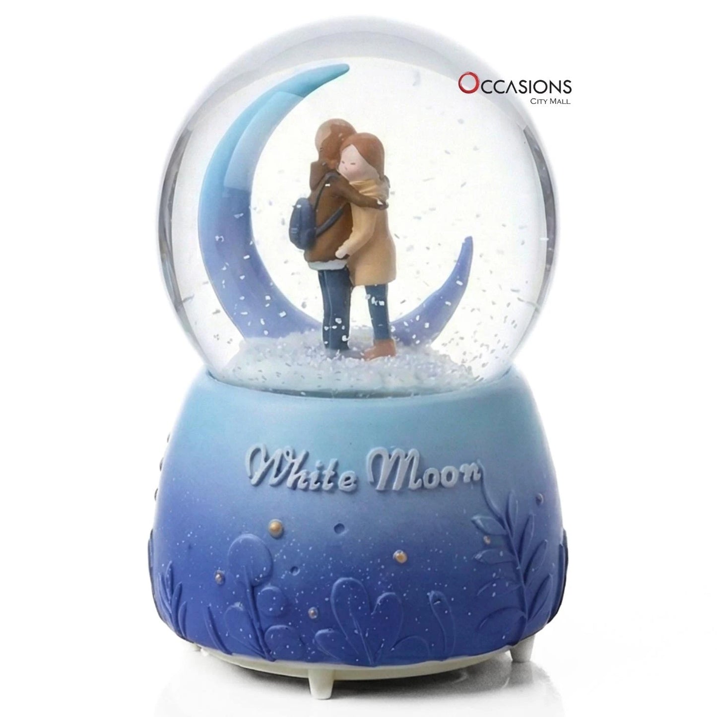Moon Love Globe - Hugging (H:13cm) - With Light