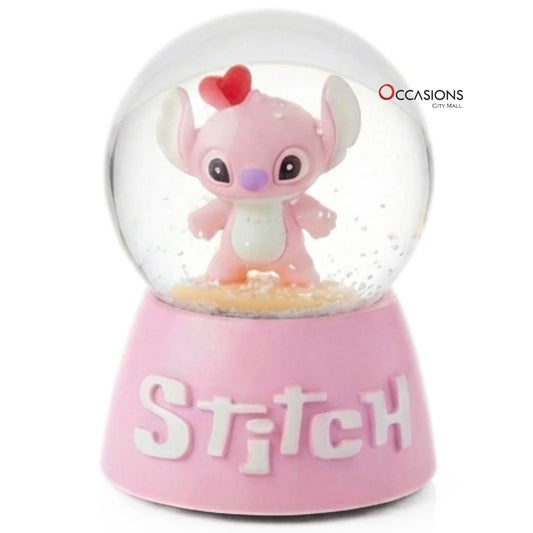 Standing Stitch Snow Globe - Pink (H:6.5cm)
