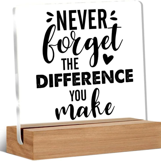 Never Forget Acrylic Plaque