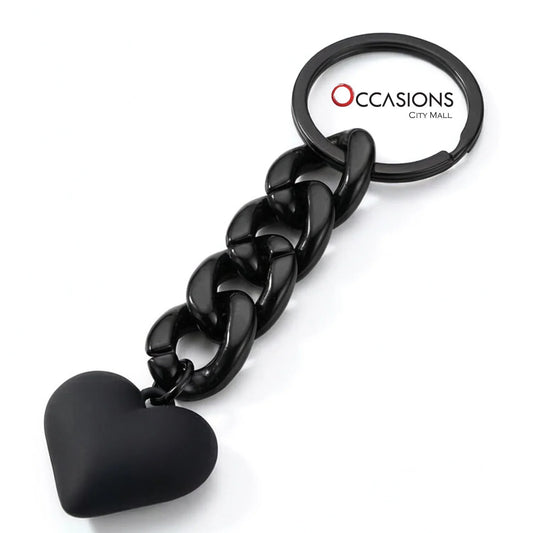 Noir Heart Keychain