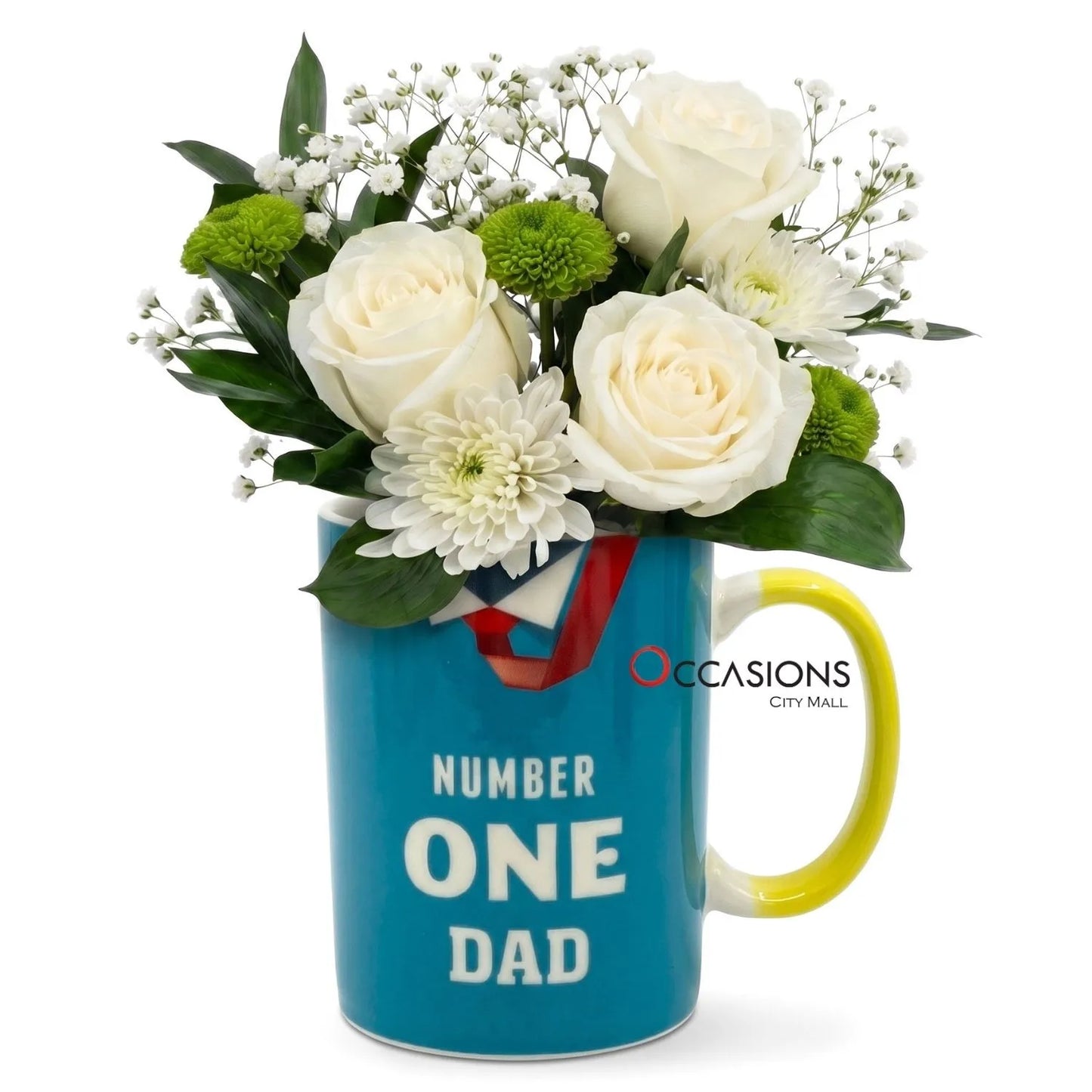 Number One Dad Roses Mug