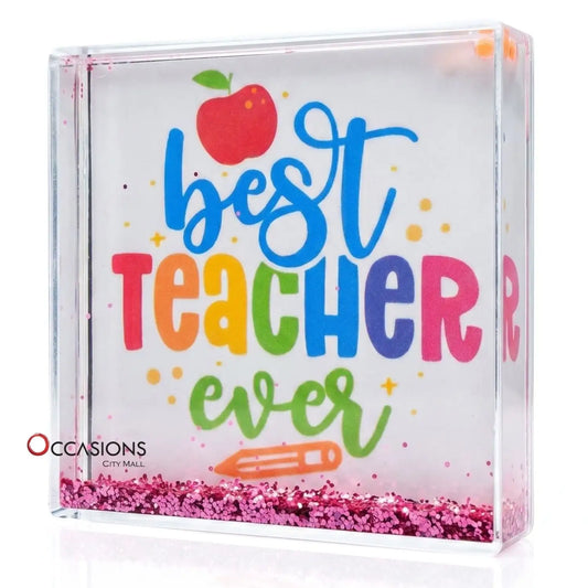 Best Teacher Ever Apple Frame (10.5×10.5 cm)