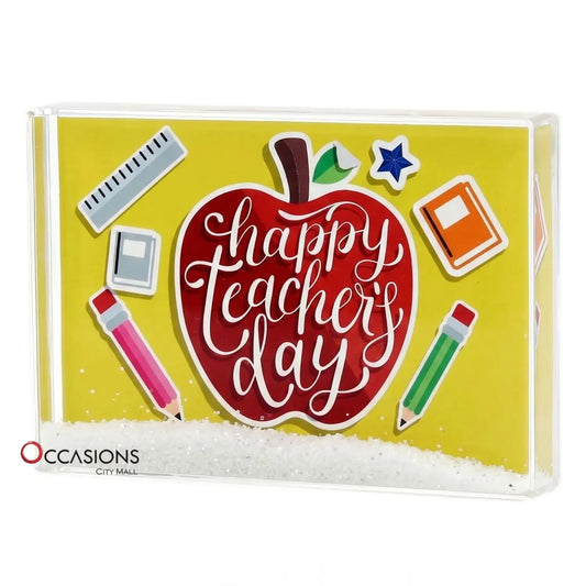 Apple Happy Teachers Day Frame (9.5×6 cm)
