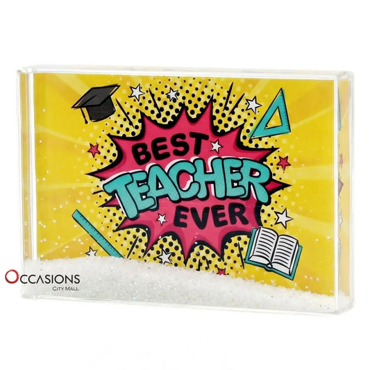 Best Teacher Ever Comic Frame (9.5×6 cm)