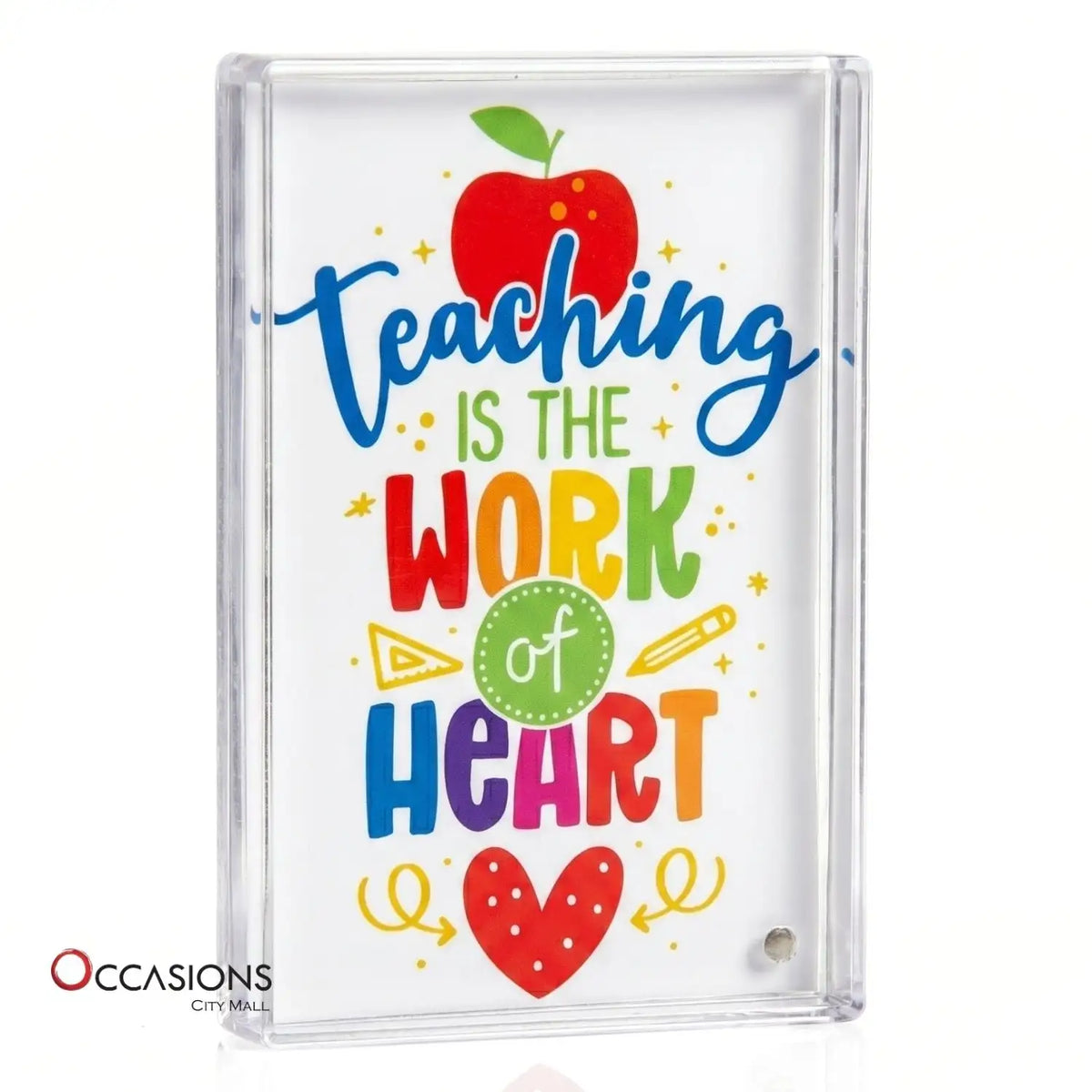 Teaching Is The Work of Heart Frame (9.5×6 cm) - order online and send this photo frame to Amman Jordan from the best gift shop in Jordan with same day delivery