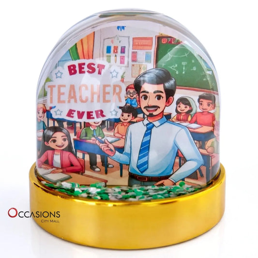 Best Teacher Ever Male Globe
