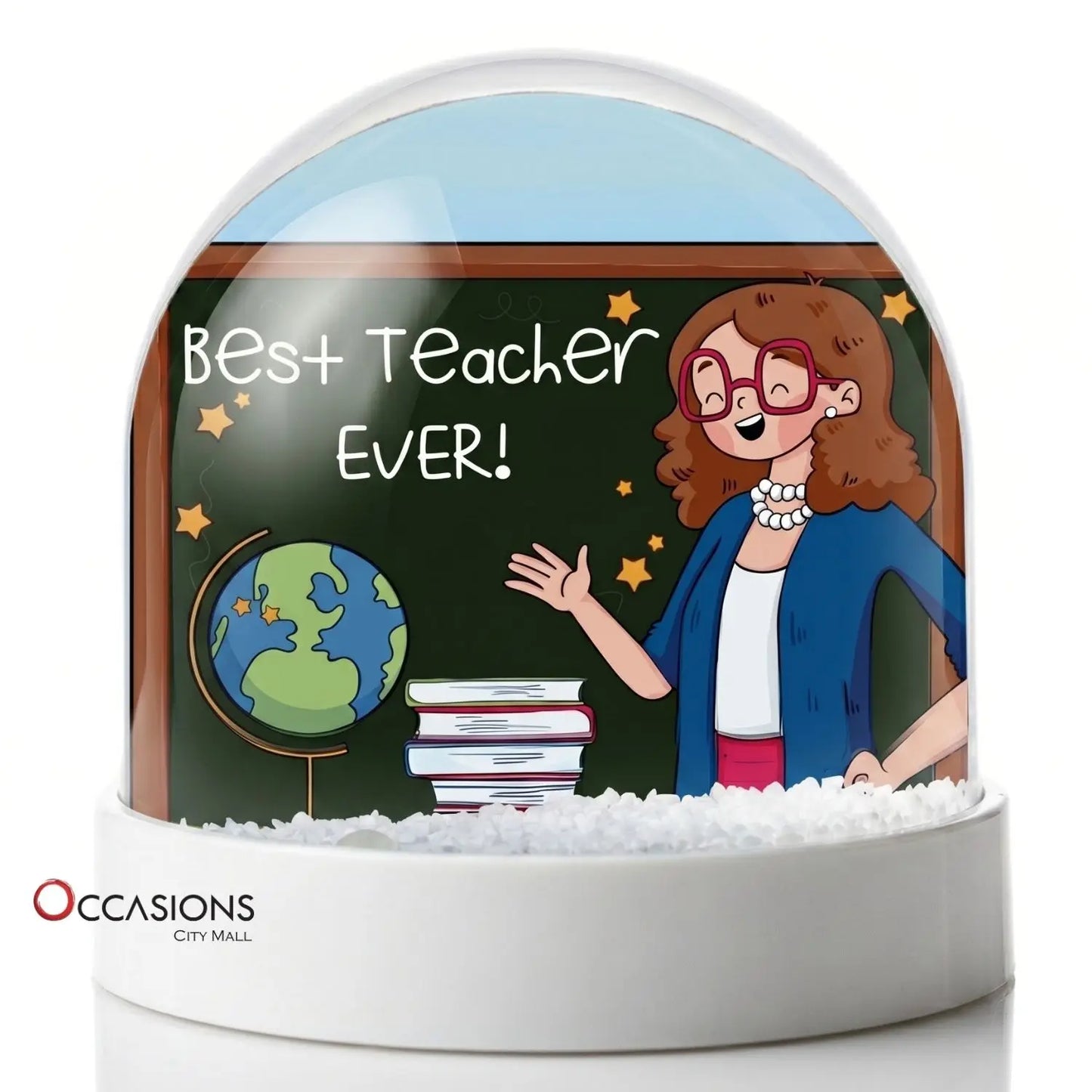 Best Teacher Ever Chalkboard Globe