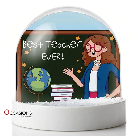 Best Teacher Ever Chalkboard Globe