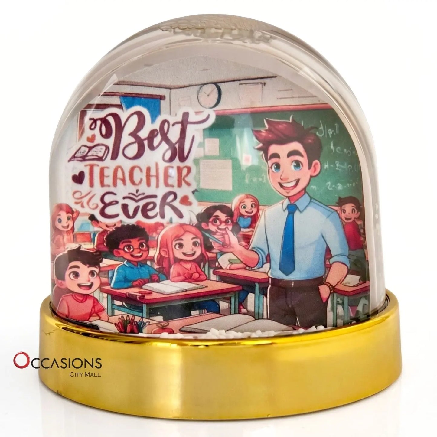 Male Best Teacher Ever Globe