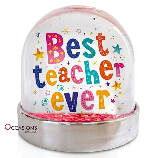 Colorful Best Teacher Ever Globe