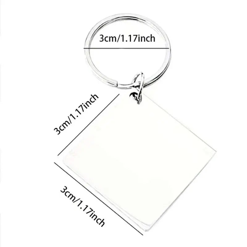 Dad, Son, Daughter Keychain