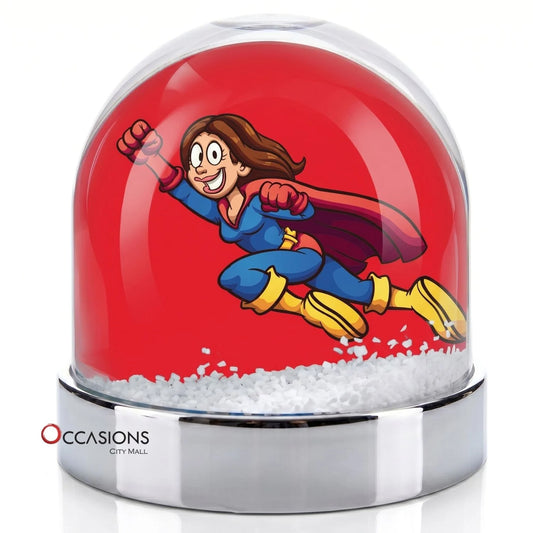 Super Mom Red Snow Globe - shop this gift online and get same day delivery anywhere in Amman Jordan