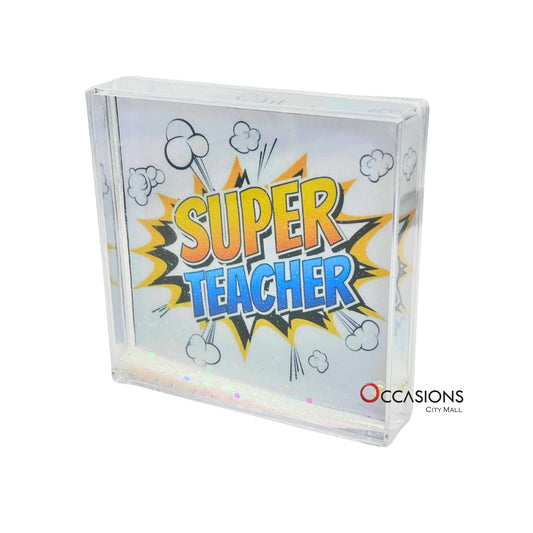 Super Teacher Burst Frame (10.5×10.5 cm)