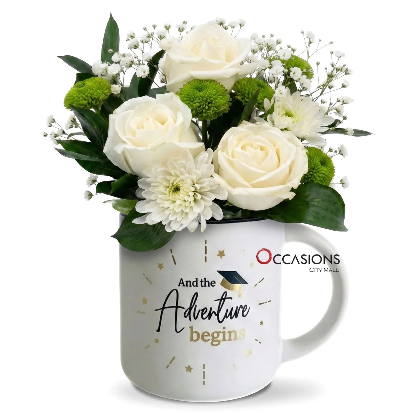 Adventure Begins Roses Mug