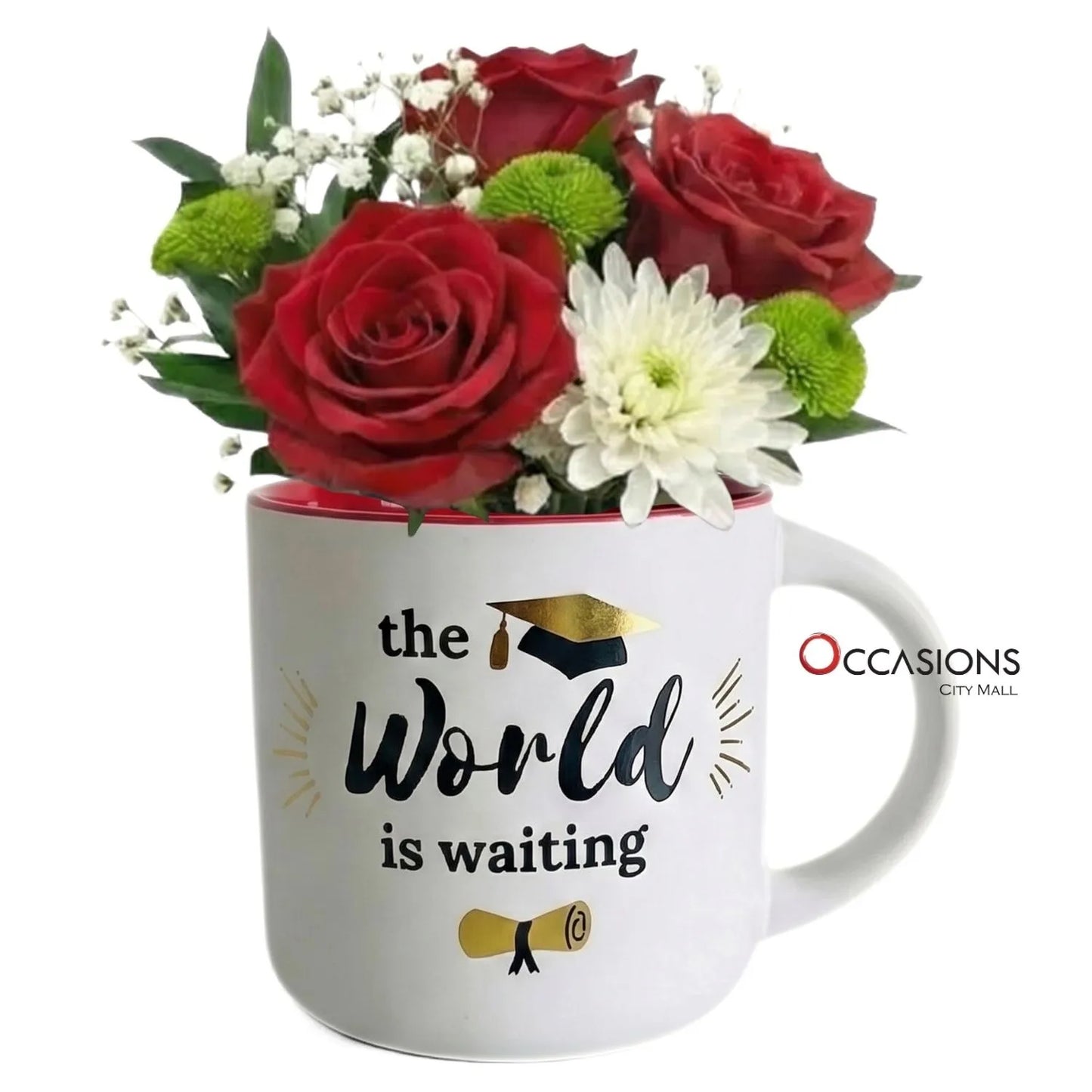 The World is Waiting, Grad Roses Mug