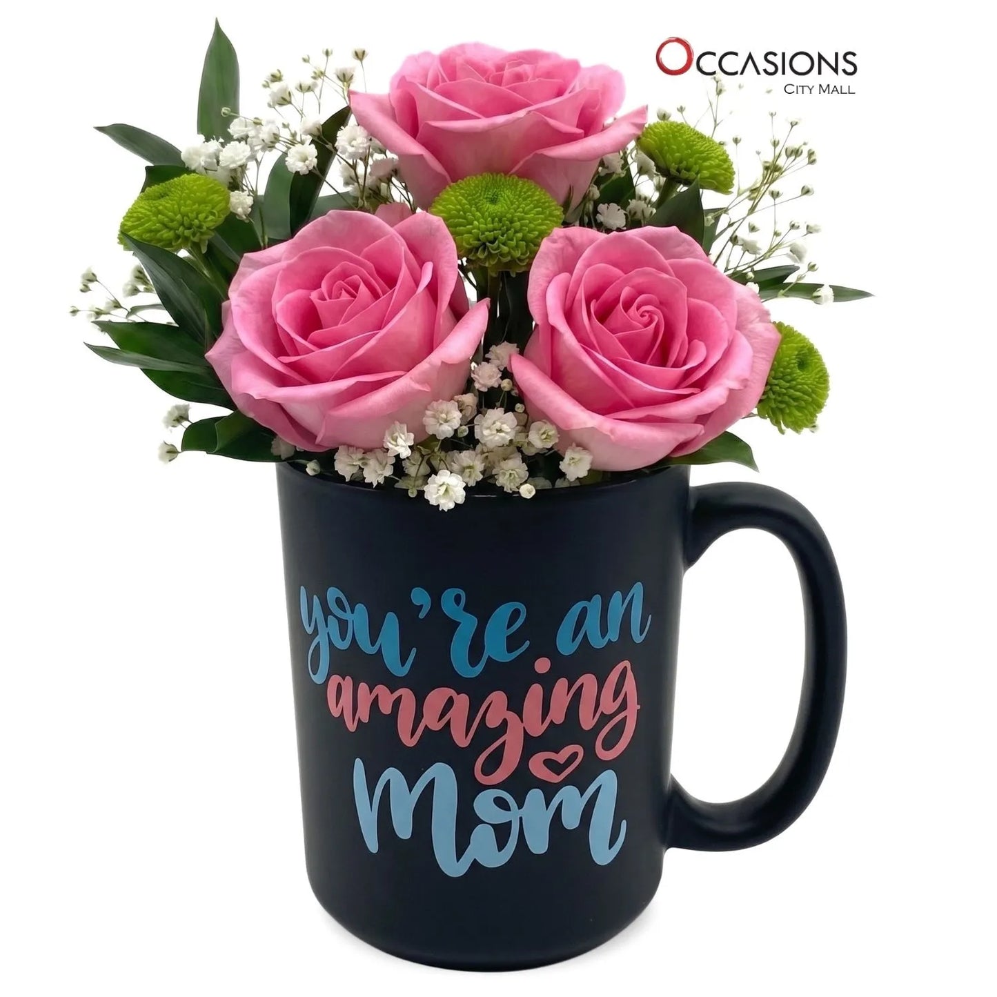 You're an Amazing Mom Black Roses Mug