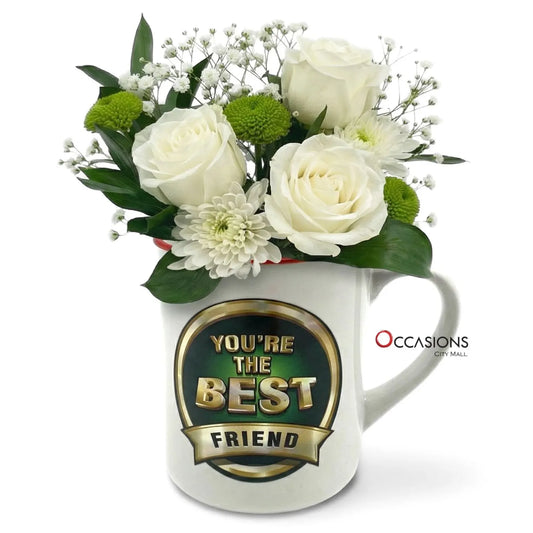 You’re the Best Friend Flowers Mug