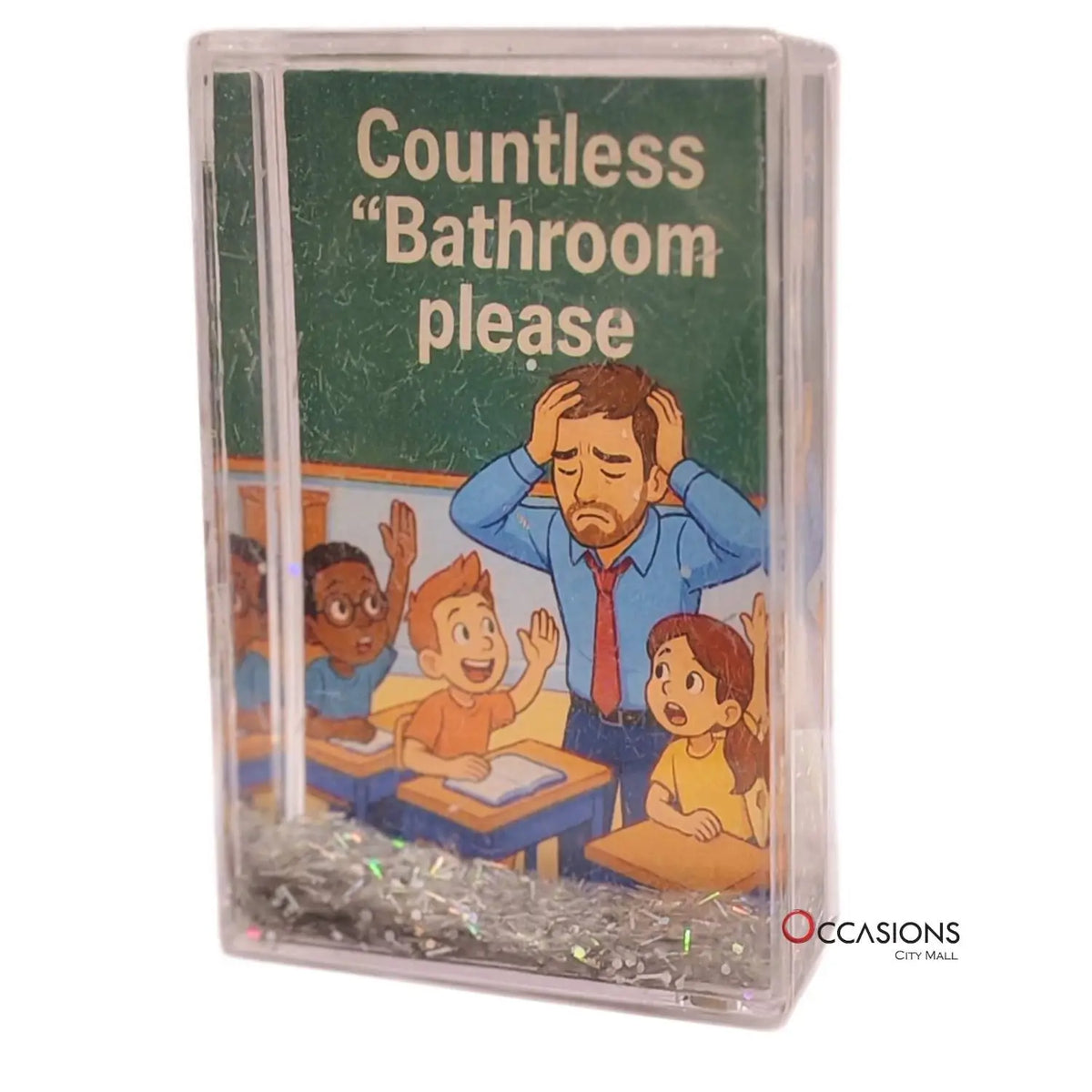 Bathroom Please Male Teacher Frame (9.5×6 cm)