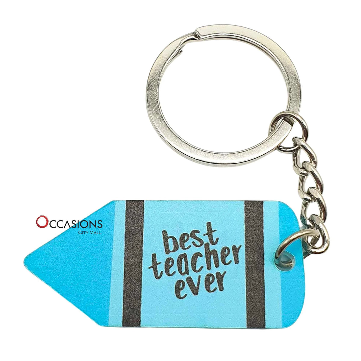 Best Teacher Ever Blue Keychain - send this special gift to Amman Jordan, ordered online from the best gift shop in Jordan