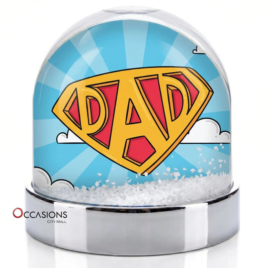 Super Man Dad Snow Globe 1