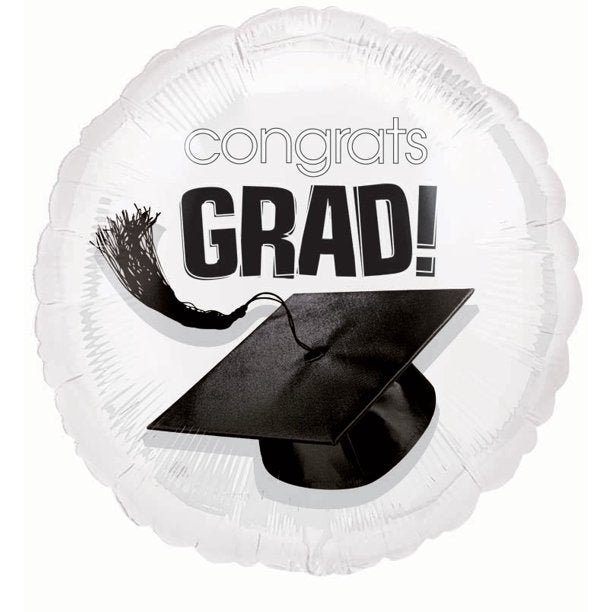 Congrats Grad - White