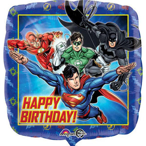 Justice League Happy Birthday Balloon