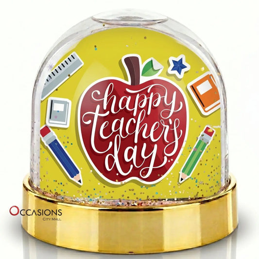 Happy Teacher’s Day Apple Snow Globe