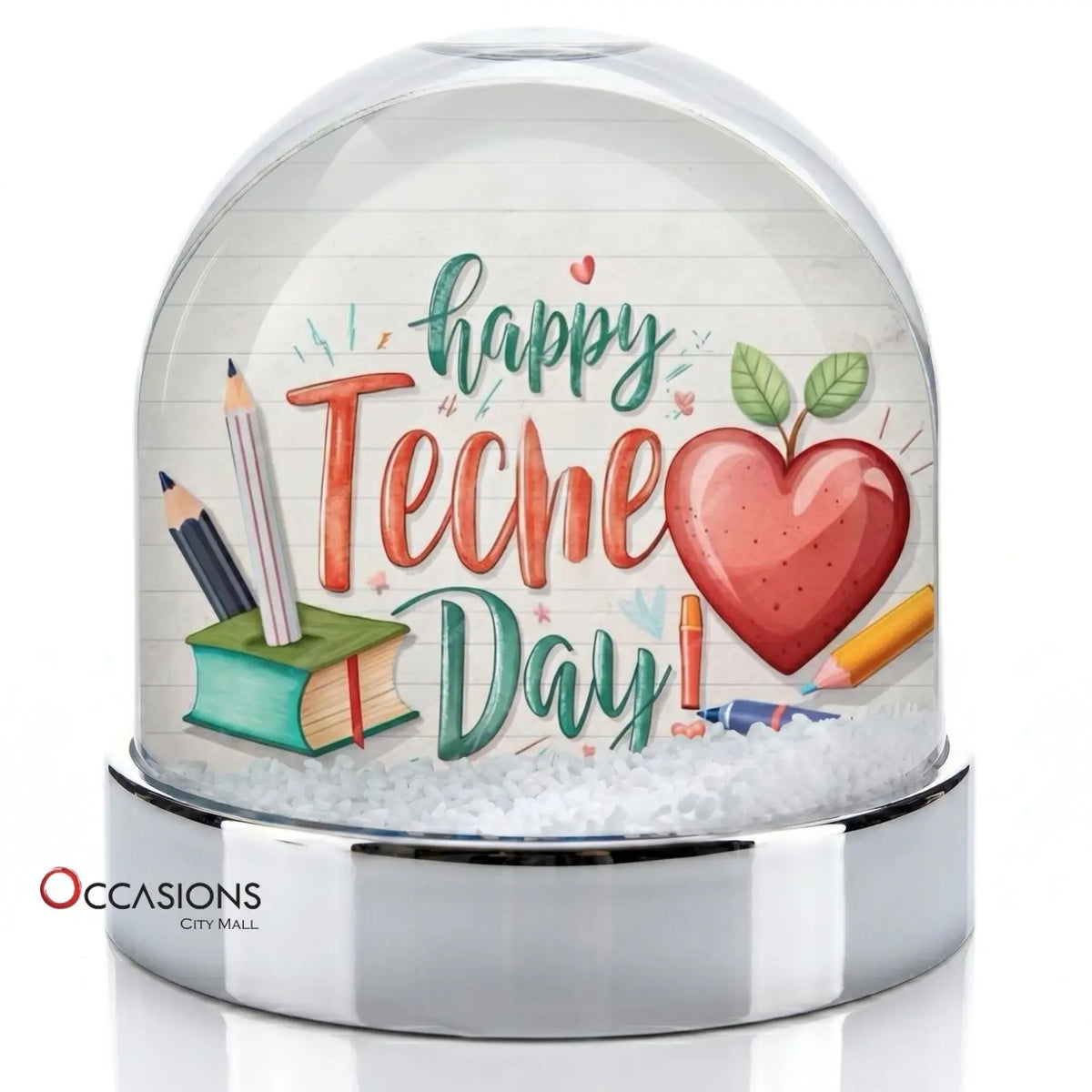 Happy Teche Day Snow Globe