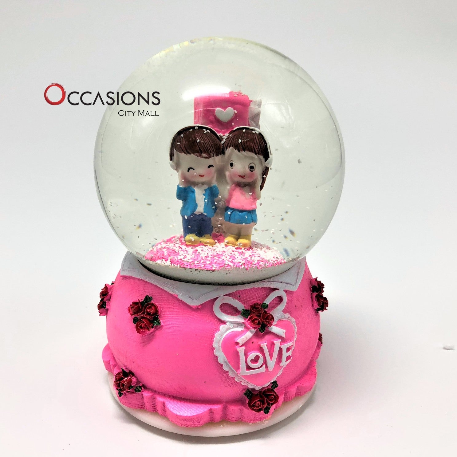Lovers with Ipod Snow Globe