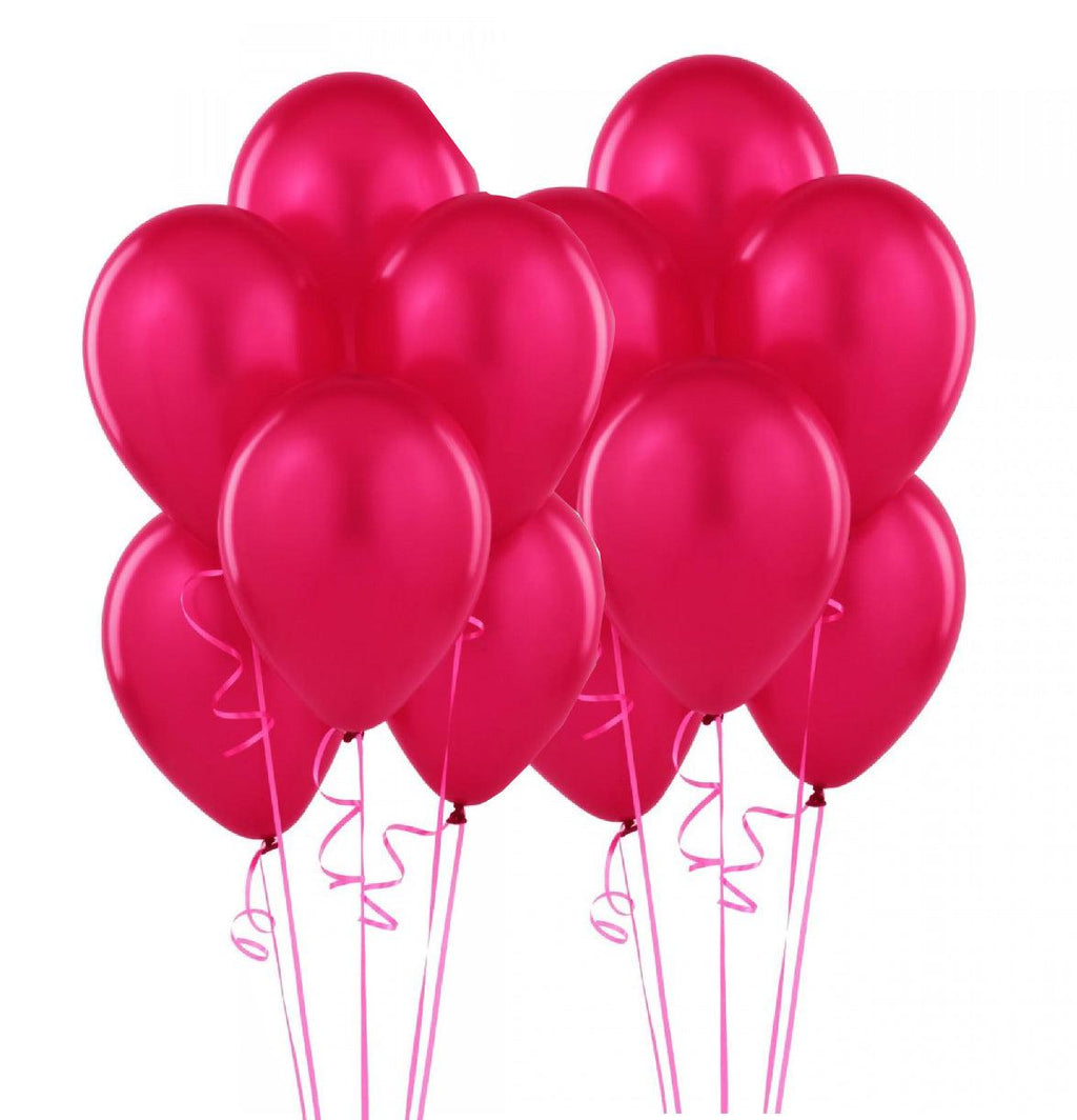 12 Fushia Balloons Balloonssend_delivery_Amman_Jordan
