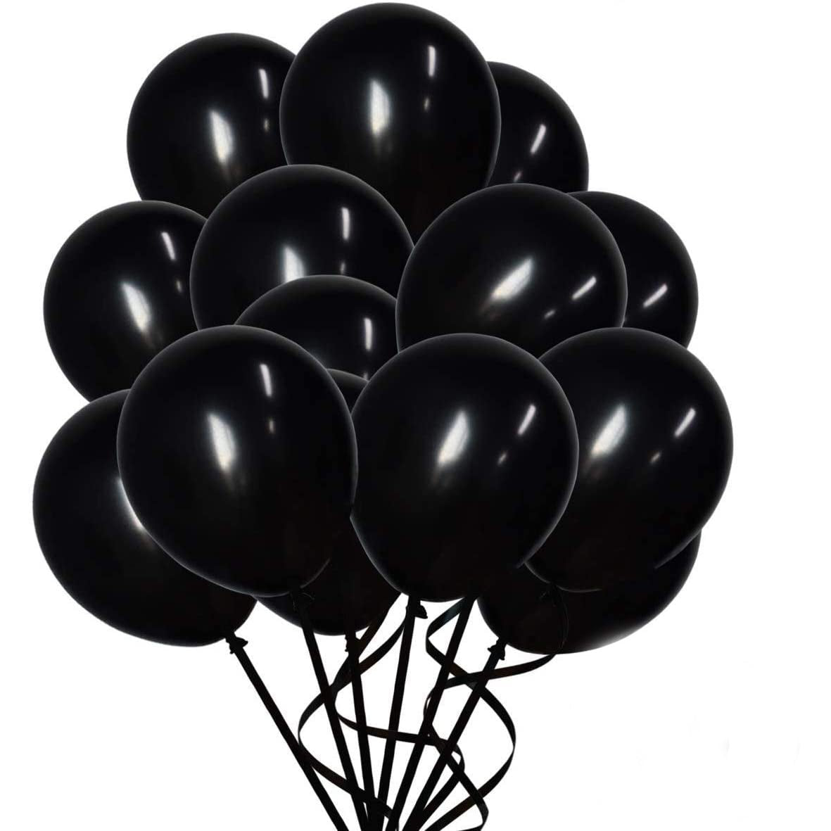 12 Black Balloons Balloonssend_delivery_Amman_Jordan